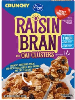 KROGER Raisin Bran with 'Oat Clusters' Crunchy Sweet Wheat & Rice Flakes 515gr